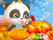 Jwèt Jigsaw Puzzle: Little Panda fèt Thanksgiving  sou entènèt