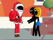 Jwèt Sou entènèt jwèt Stickman Santa  sou entènèt