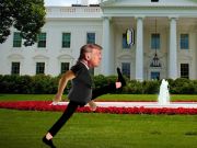 Jwèt Trump Wobble Walk defi  sou entènèt