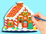 Jwèt Liv koloran: Gingerbread Hut  sou entènèt