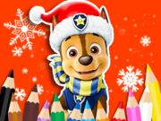 Jwèt Liv koloran: PAW Patrol Nwèl  sou entènèt