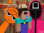 Jwèt Nextbots sou Minecraft Squid jwèt Sprunki  sou entènèt