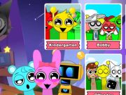 Jwèt Incredibox pati jele Sprunki bat  sou entènèt