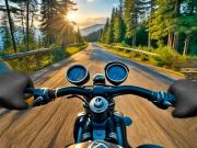 Jwèt Racer motosiklèt: destriksyon wout  sou entènèt
