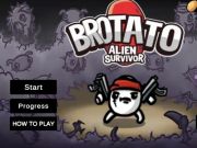Jwèt Brotato etranje sivivan  sou entènèt