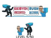 Jwèt Skibydi Rush  sou entènèt