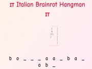 Jwèt Italyen Brainrot Hangman!  sou entènèt