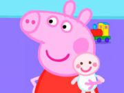 Jwèt Jigsaw devinèt: Peppa kochon nouvo ti bebe  sou entènèt