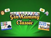 Jwèt Gin rummy klasik sou entènèt