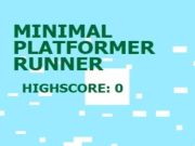 Jwèt Minimal platformer moun kap kouri sou entènèt