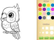 Jwèt Kawaii bèt koloran liv sou entènèt