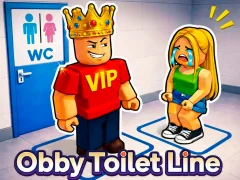 Jwèt Obby Toilet Line sou entènèt