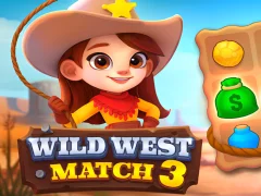 Jwèt Wild West Match 3 sou entènèt