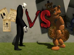 Jwèt Slenderman vs Freddy Fazbear sou entènèt