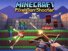 Jwèt Minecraft Pixel Gun Shooter sou entènèt