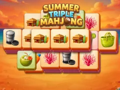 Jwèt Summer Triple Mahjong sou entènèt