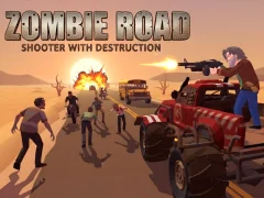 Jwèt Zombie Road: Shooter with Destruction sou entènèt