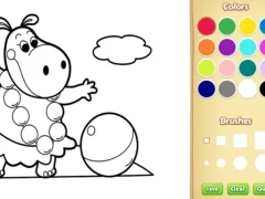 Jwèt Baby Farm Animals Coloring Book for Kids sou entènèt