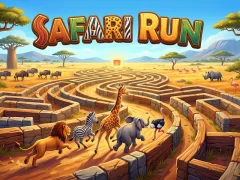 Jwèt Safari Run sou entènèt