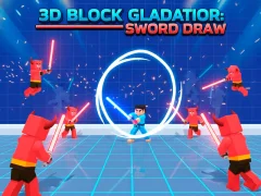 Jwèt 3D Block Gladiator: Sword Draw sou entènèt