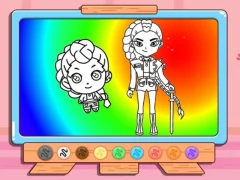 Jwèt Coloring Book: Kpop Rumi sou entènèt