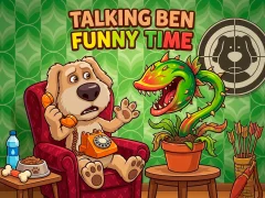 Jwèt Talking Ben Funny Time sou entènèt