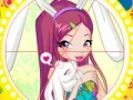 Jwèt Winx bunny style: Round Puzzle sou entènèt