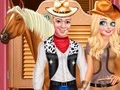 Jwèt Frozen Couple Cowboy Style sou entènèt