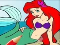 Jwèt Princess Mermaid Coloring Game sou entènèt