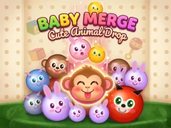 Jwèt Baby Merge Cute animal drop sou entènèt