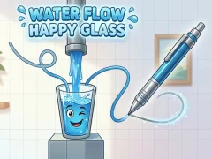 Jwèt Water Flow Happy Glass sou entènèt