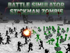 Jwèt Battle Simulator Stickman Zombie sou entènèt