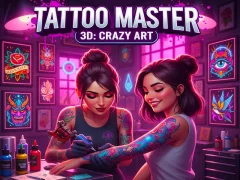 Jwèt Tattoo Master 3D: Crazy Art sou entènèt