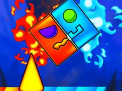 Jwèt Fire And Water Geometry Dash sou entènèt