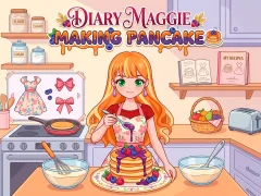 Jwèt Diary Maggie Making Pancake sou entènèt