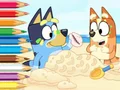 Jwèt Coloring Book: Bluey On The Beach sou entènèt