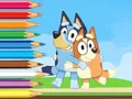 Jwèt Coloring Book: Bluey And Bingo Holiday sou entènèt