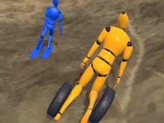 Jwèt Ragdoll Racing: Extreme Downhill sou entènèt