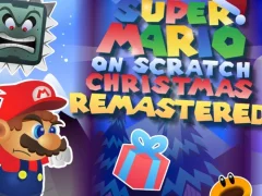Jwèt Super Mario on Scratch Christmas Remastered sou entènèt
