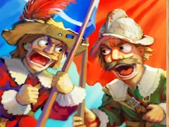 Jwèt Musketeers Gunpowder vs Steel sou entènèt