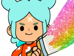 Jwèt Coloring Book: Toca Boca Rita sou entènèt