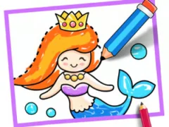 Jwèt Toddler Drawing: Mermaid sou entènèt
