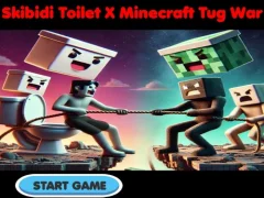 Jwèt Skibidi Toilet X Minecraft Tug War sou entènèt
