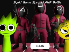 Jwèt Squid Game Sprunki Fnf Battle sou entènèt
