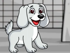 Jwèt Rescue the White Puppy from Cage sou entènèt