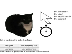 Jwèt Spinning Cat Clicker sou entènèt