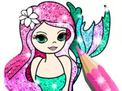 Jwèt Coloring Book: Little Mermaid sou entènèt
