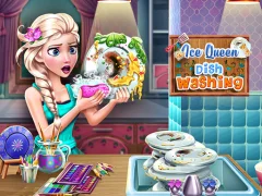Jwèt Ice Queen Dish Washing sou entènèt