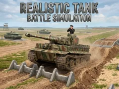 Jwèt Realistic Tank Battle Simulation sou entènèt