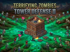 Jwèt Terrifying Zombies Tower Defense II sou entènèt